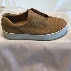 J/Slides Tawny Suede Slip-On Shoes Sz 6.5